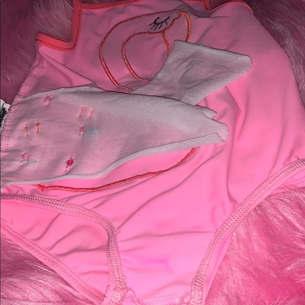 Mud pie pink flamigo bathing suit 24 …